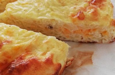 Omelette de pommes de terre râpées au four