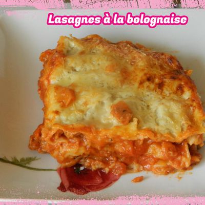 Lasagnes à la bolognaise 