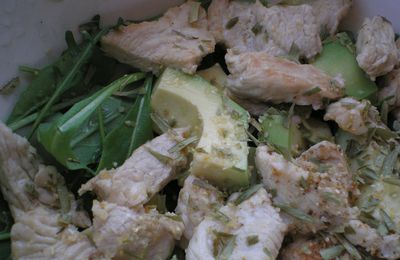 Salade poulet-avocat