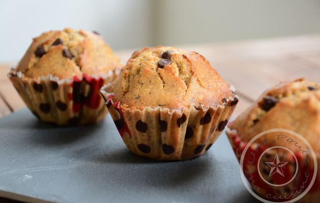 Muffins à la noisette et aux pépites de chocolat