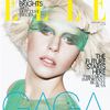 Lady Gaga on the cover of Elle UK for January 2012 Issue!! Green Cover!!