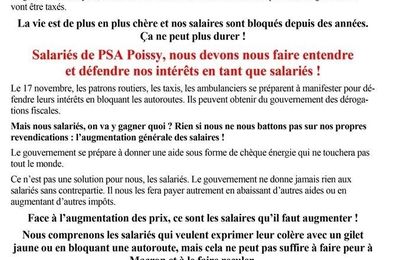 Le 17 novembre: Qui sera don Quichotte? Pas le capital en tout cas et ses insupportables profits 