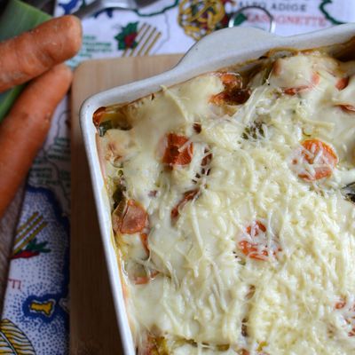 Lasagne carottes poireau #végétarien