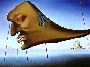 Ces tableaux sont trois des grandes oeuvres de Dali: La persistance de la mémoire, Le sommeil et l'Enfant géopolitique observant la naissance de l'homme nouveau