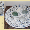 Mosaïque : Coupe ronde givrée - 30 cm