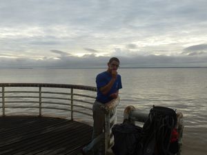 L'Amazone au petit matin a Macapá, ville de l'équateur