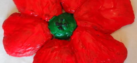 Brioche coquelicot aux graines de pavot bleu pour Lancement défi-fleur d'Avril