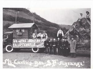 Défilés du Carnaval entre 1950 et 1955 à Algrange