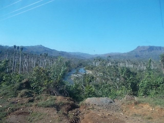 plage, poisson au repas, le Yunque, fete poour la naissance 164 ans de Jose Marti..