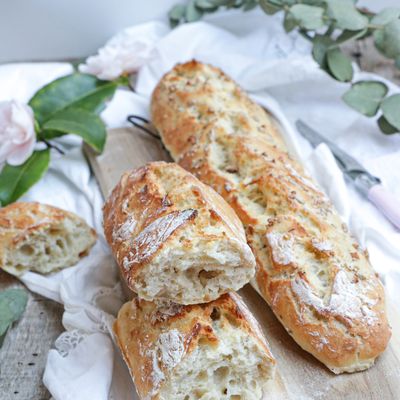 Baguette rustique sans pétrissage
