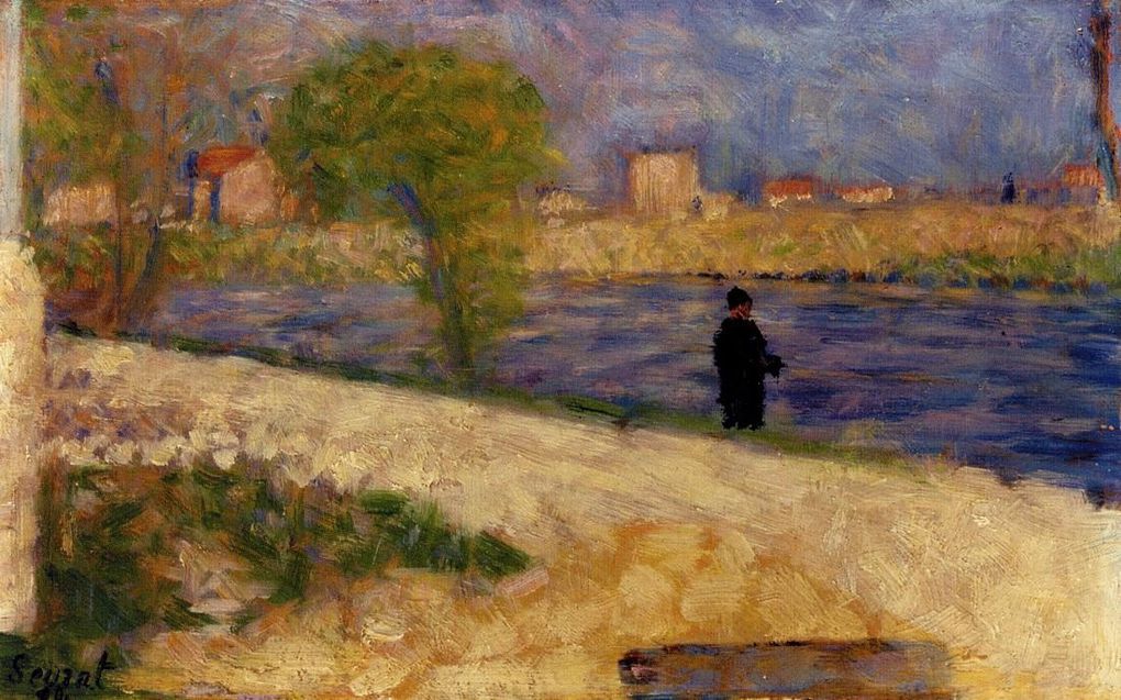 Georges Seurat (Paris 2 décembre 1859 - Paris 29 mars 1891), peintre français, pionnier du pointillisme et du divisionnisme que l'on peut qualifier d'impressionnisme scientifique. Peintre de genre, figures, portraits, paysages animés, paysages, pe