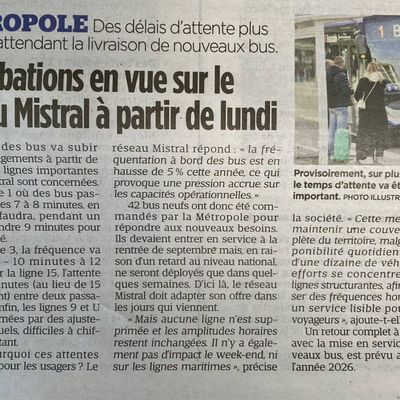 Transports en commun : le nombre de bus diminue, celui des passagers augmente !