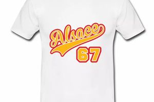 T Shirt Alsace blanc homme Alsace 67