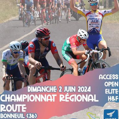 Les engagés du championnat régional Access, élites, open et dames du dimanche 2 juin à Bonneuil (36)
