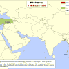 Carte des foyers H5N1 provenant de la FAO.