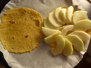 Tortillas sucrées aux pommes