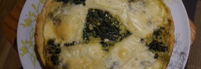 quiche épinards et fromage à raclette (escapade en cuisine)