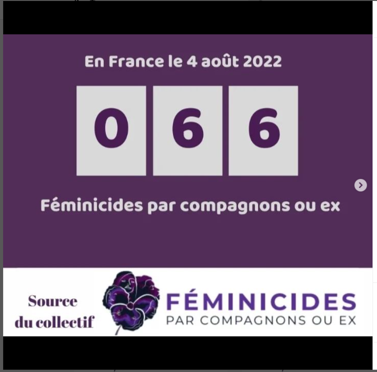 85 EME  FEMINICIDES DEPUIS LE DEBUT  DE L ANNEE 2022 