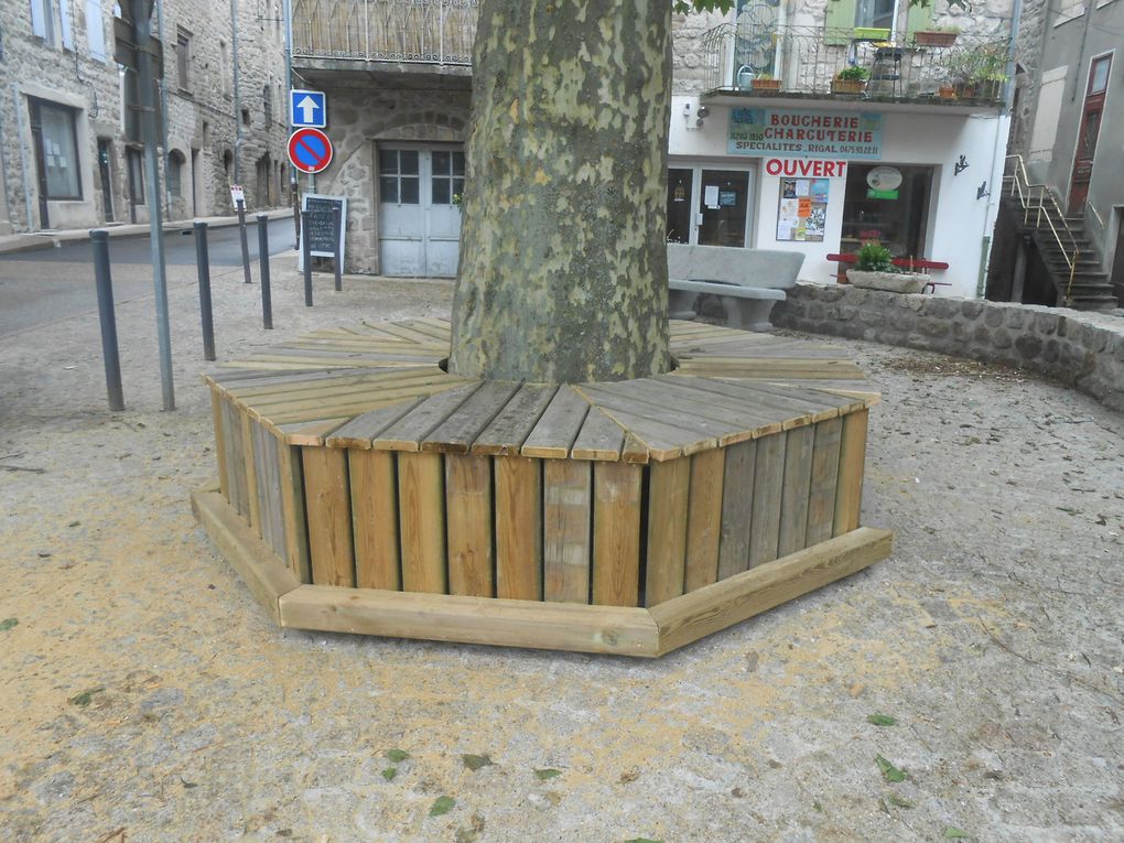 Le banc terminé