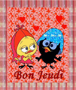 Bon Jeudi - Caliméro - Gif scintillant - Gratuit
