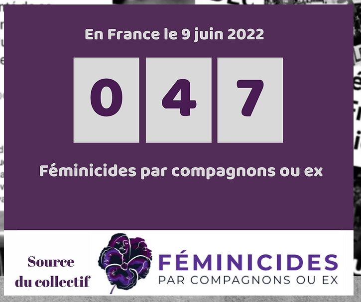 50 EME   FEMINICIDES   DEPUIS LDEBUT  DE L ANNEE 2022 