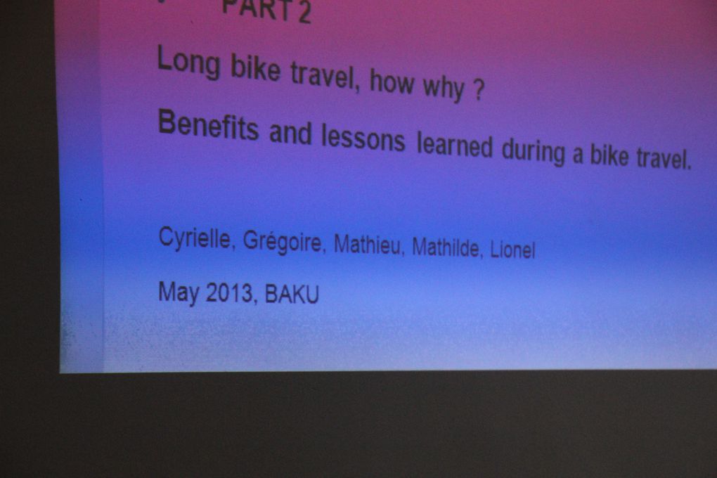 "May 2013, Baku" sur un ppt ça c'est classe.