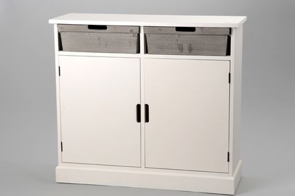 Mobilier blanc et bois