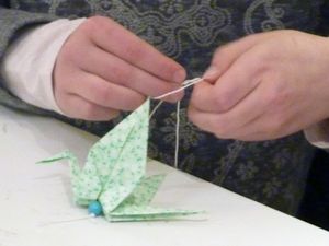 Choix des perles et montage de la guirlande