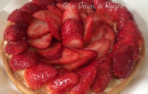 Tarte aux fraises à la crème d'amandes