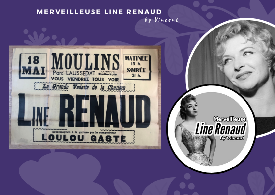 AFFICHE: Line Renaud à Moulin 18 mai