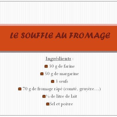 SOUFFLE AU FROMAGE