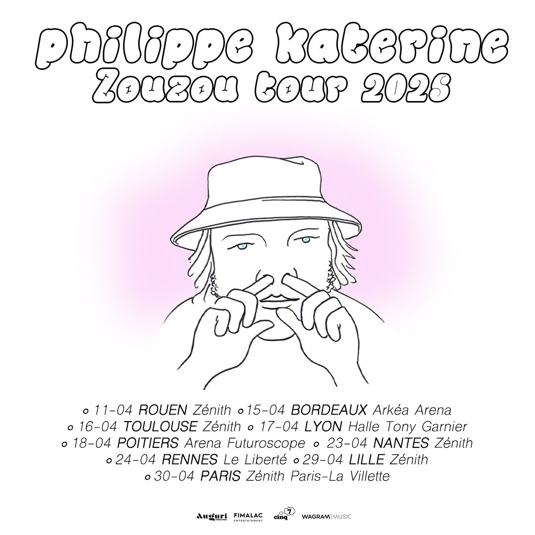 🎤PHILIPPE KATERINE, En tournée des Zénith en 2025 avec le « Zouzou Tour »