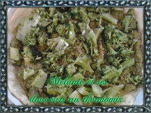 Tarte brocolis / poireaux