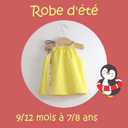 Patron couture gratuit robe pour bébé et enfant