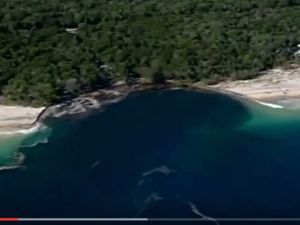 VIDEO - une plage disparaît, avalée par un trou géant