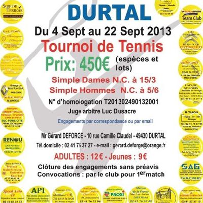 Tournoi Open annuel 2013