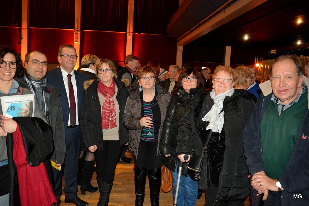 Présentation des voeux du député Alain Bruneel dans la salle Henri-Martel de Sin-le-Noble le 31 janvier 2018.