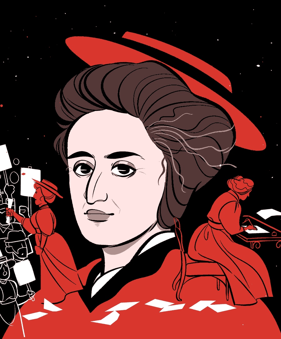 Rosa Luxemburg. Un beau travail de &quot; l'Atelier Histoire en Mouvement&quot; et de Metmarfil : Rosa Luxemburg, ou l’internationalisme contre la guerre