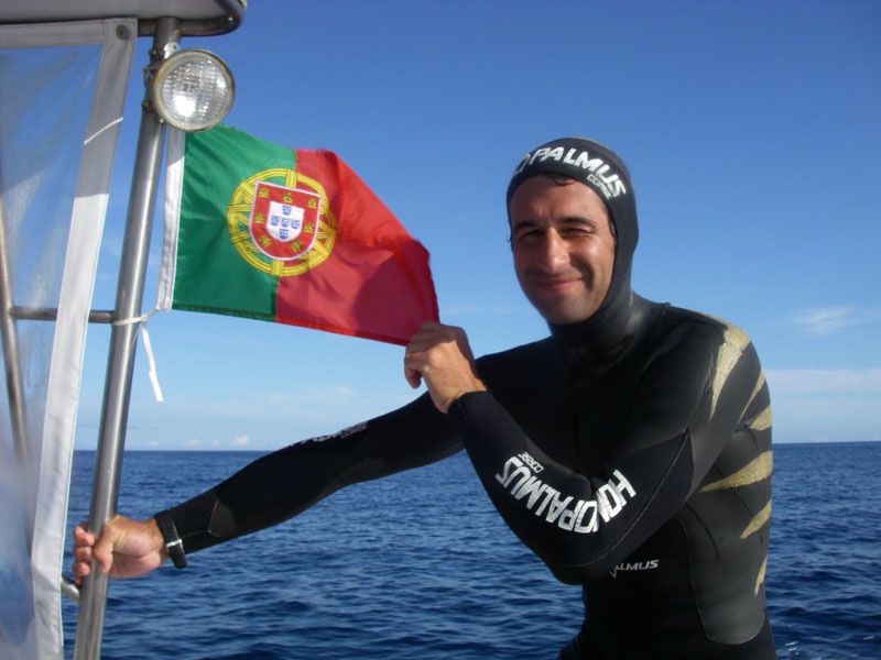 Evènement "Rumo ao abismo" à Horta sur l'île de Faial aux Acores.