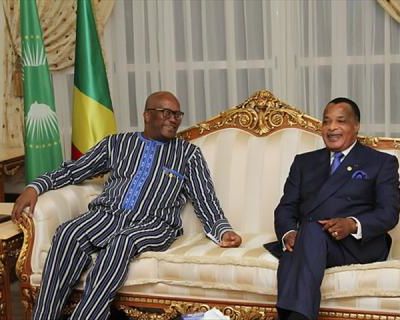 Roch Marc Christian KABORE rend visite à Denis Sassou N’GUESSO