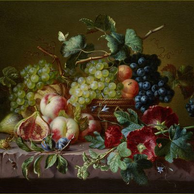 Fruits d'été par les peintres - Arnoldus Bloemers (1792-1844) nature morte aux fruits