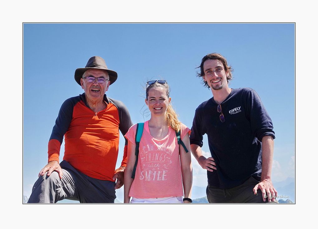 L'ascension de l'Arclusaz avec Jing, Julie et Olivier