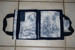 Pochette d'artiste toile de jouy