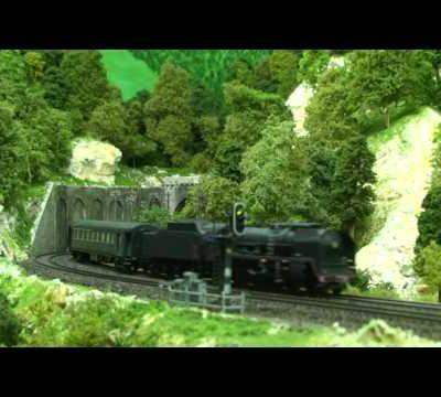 Train miniature HO Chalindrais ligne 2 (nouveau réseau d'André Gay) vidéo 6
