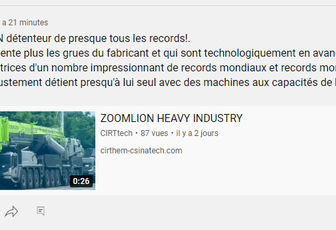#ZOOMLION détenteur de presque tous les records! #CIRTtech-YouTube.posts