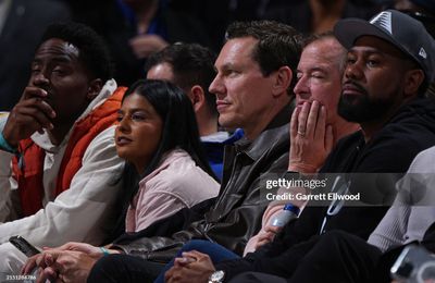 Tiesto at Ball Arena in Denver for the NBA game Minnesota Timberwolves and Denver Nuggets on May 06, 2024