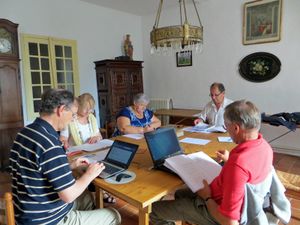 L’Equipe d’Animation Pastorale, en l’abbaye cistercienne Ste Marie de Boulaur