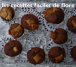 Muffins aux deux chocolas