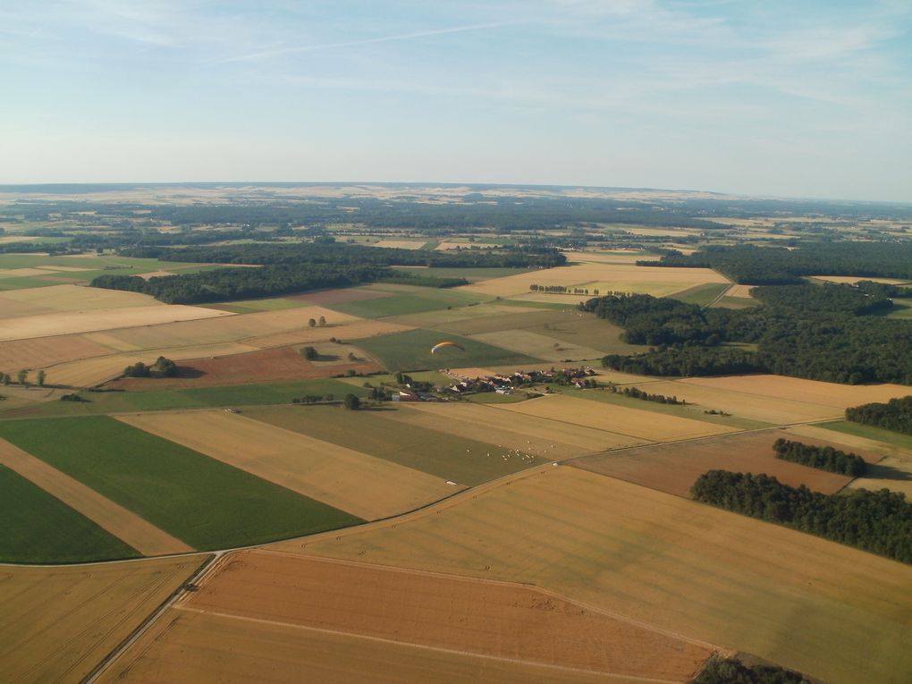 Les couleurs sentent la moisson. D'ailleurs, une moissonneuse qui joue à cache-cache.