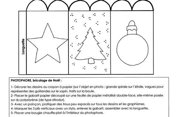 Atelier bricolage Noël: photophore